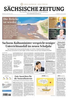 Cover of Sachsische Zeitung (Rodertal)