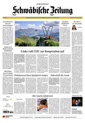 Cover of Schwabische Zeitung (Alb-Donau)