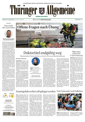 Cover of Thuringer Allgemeine (Apolda)