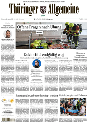 Cover of Thuringer Allgemeine (Gotha)