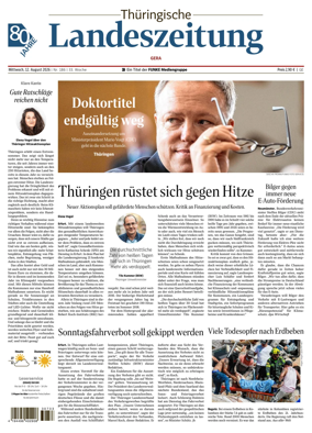 Cover of Thuringische Landeszeitung (Gera)