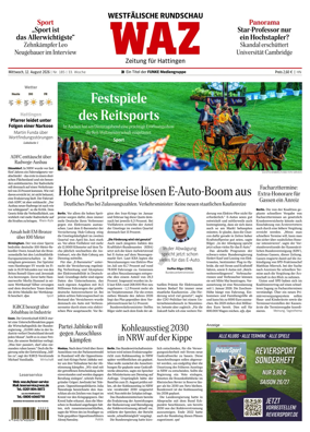 Cover of Westdeutsche Allgemeine Zeitung (Hattingen)