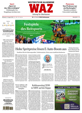 Cover of Westdeutsche Allgemeine Zeitung (Oberhausen)