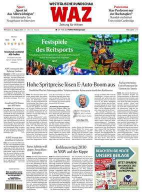 Cover of Westdeutsche Allgemeine Zeitung (Witten)