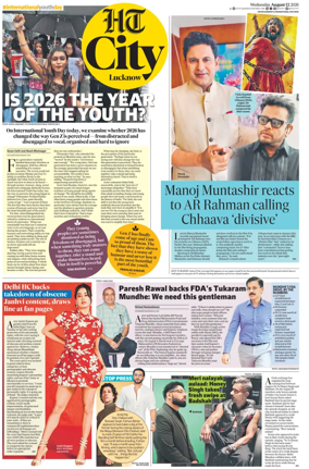Cover of Hindustan Times (Lucknow) - Live