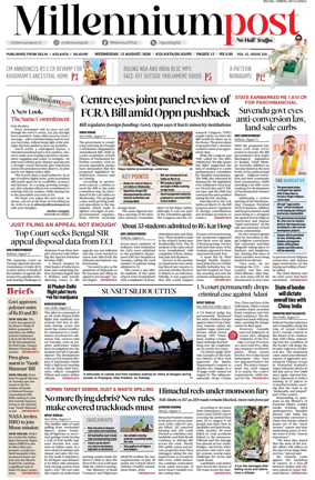 Cover of Millennium Post (Kolkata)
