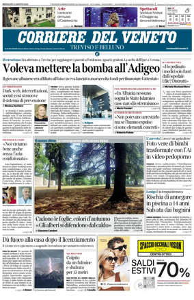 Cover of Corriere del Veneto (Treviso e Belluno)