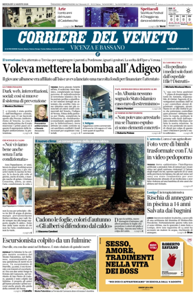 Cover of Corriere del Veneto (Vicenza e Bassano)