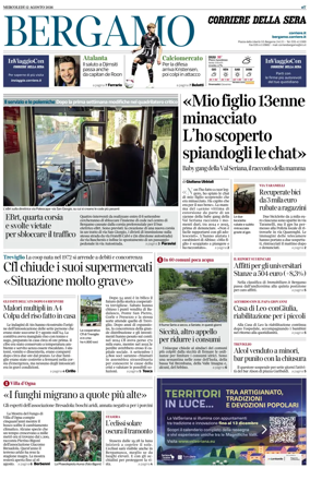 Cover of Corriere della Sera (Bergamo)