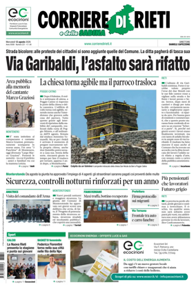 Cover of Corriere di Rieti