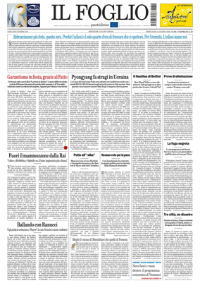 Cover of Il Foglio Quotidiano