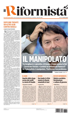 Cover of Il Riformista (Italy)