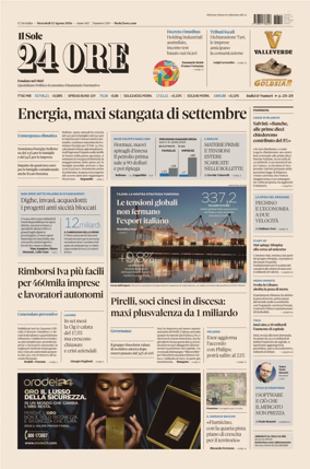 Cover of Il Sole 24 Ore