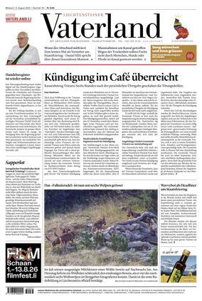 Cover of Liechtensteiner Vaterland