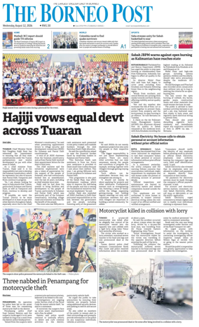 Cover of The Borneo Post (Sabah)