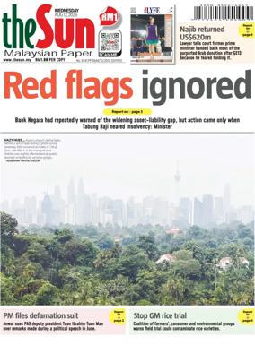 Cover of The Sun (Malaysia)