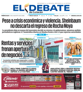 Cover of El Debate de Culiacan
