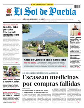 Cover of El Sol de Puebla