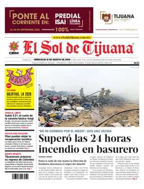 Cover of El Sol de Tijuana