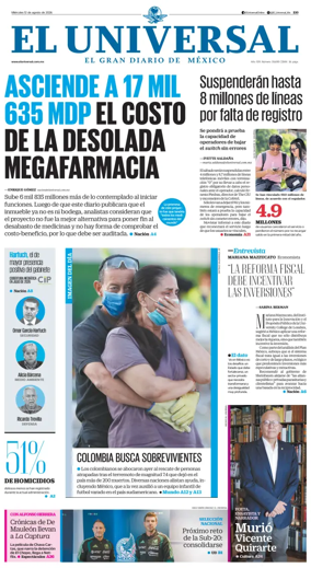 Cover of El Universal