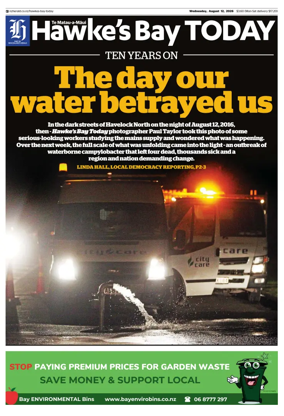 Cover of Hawke's Bay Today