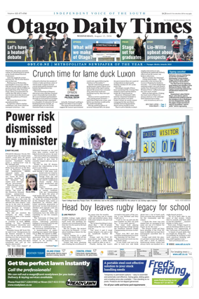 Cover of Otago Daily Times