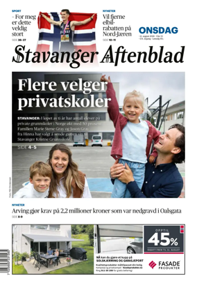 Cover of Stavanger Aftenblad
