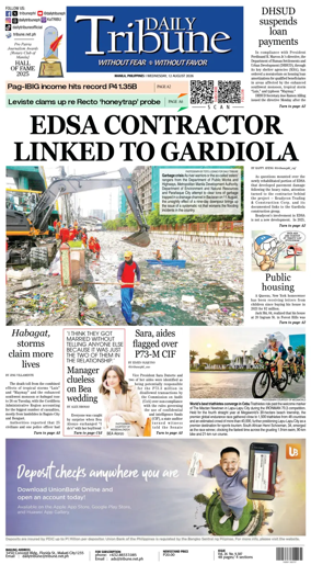 Cover of Daily Tribune (Philippines)