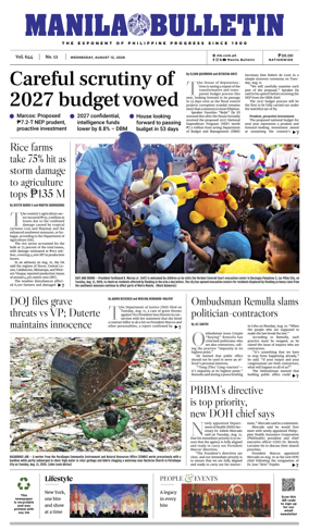 Cover of Manila Bulletin