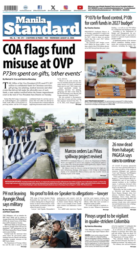 Cover of Manila Standard