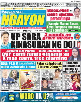 Cover of Pilipino Star Ngayon