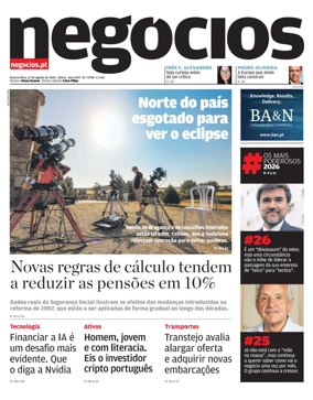Cover of Jornal de Negocios