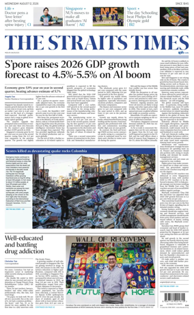 Cover of The Straits Times