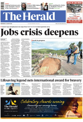 Cover of The Herald (South Africa)
