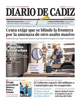 Cover of Diario de Cadiz