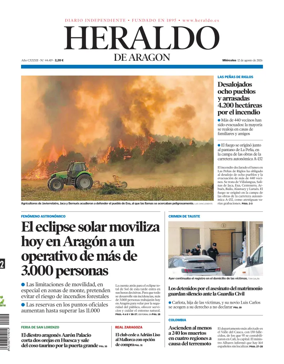 Cover of Heraldo de Aragon