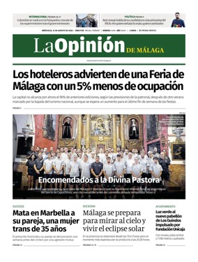 Cover of La Opinion de Malaga