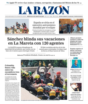 Cover of La Razon (Levante)
