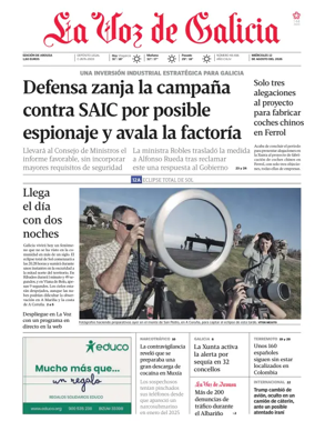Cover of La Voz de Galicia (Arousa)