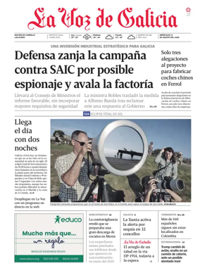 Cover of La Voz de Galicia (Carballo)