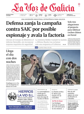 Cover of La Voz de Galicia (Monforte)