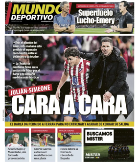 Cover of Mundo Deportivo (At. Madrid)
