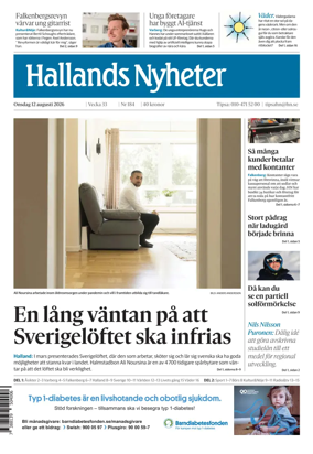 Cover of Hallands Nyheter
