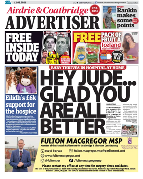 Cover of Airdrie & Coatbridge Advertiser