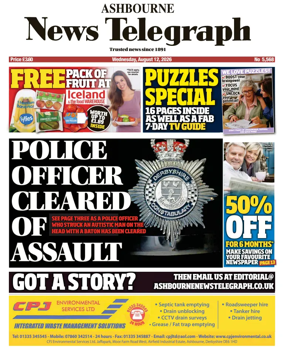Cover of Ashbourne News Telegraph