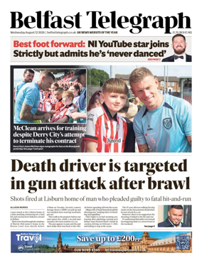 Cover of Belfast Telegraph