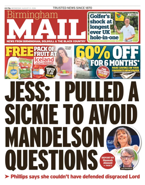 Cover of Birmingham Mail