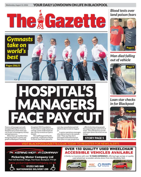 Cover of Blackpool Gazette