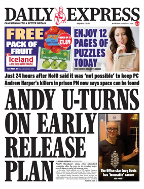 Cover of Daily Express