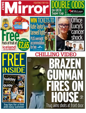 Cover of Daily Mirror (Northern Ireland)
